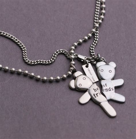 marc jacobs teddy bear necklace.